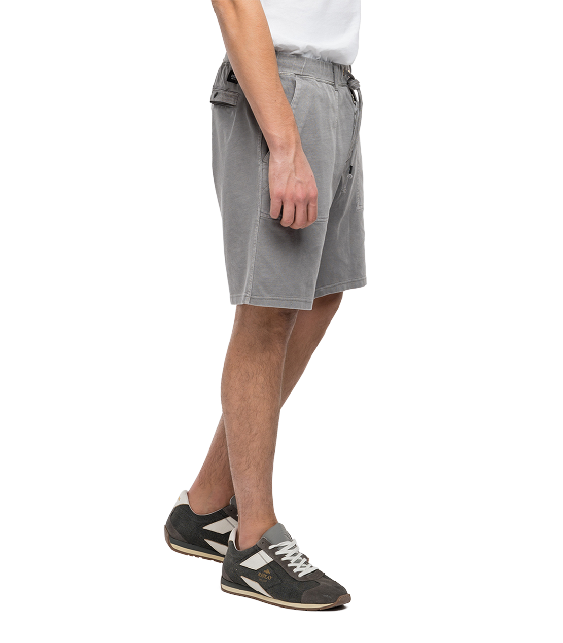 ESSENTIAL ガーメントダイ ヘビーコットンジャージーショーツ 詳細画像 グレー 3